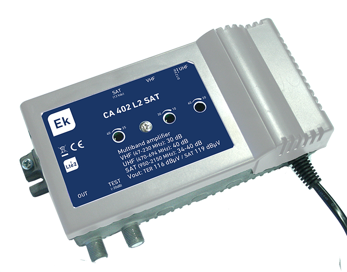 CA 402 L2 SAT Central amplificadora 3 entradas