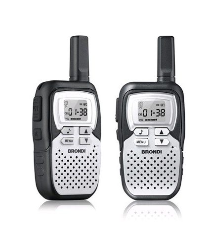 Pack 2 walkies PMR446 Brondi tamaño reducido