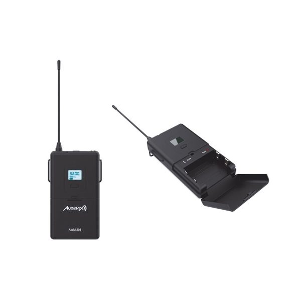 Audibax AWM 203 Sistema Inalámbrico MicrófonoDiadema de 2 Canales UHF - Imagen 3